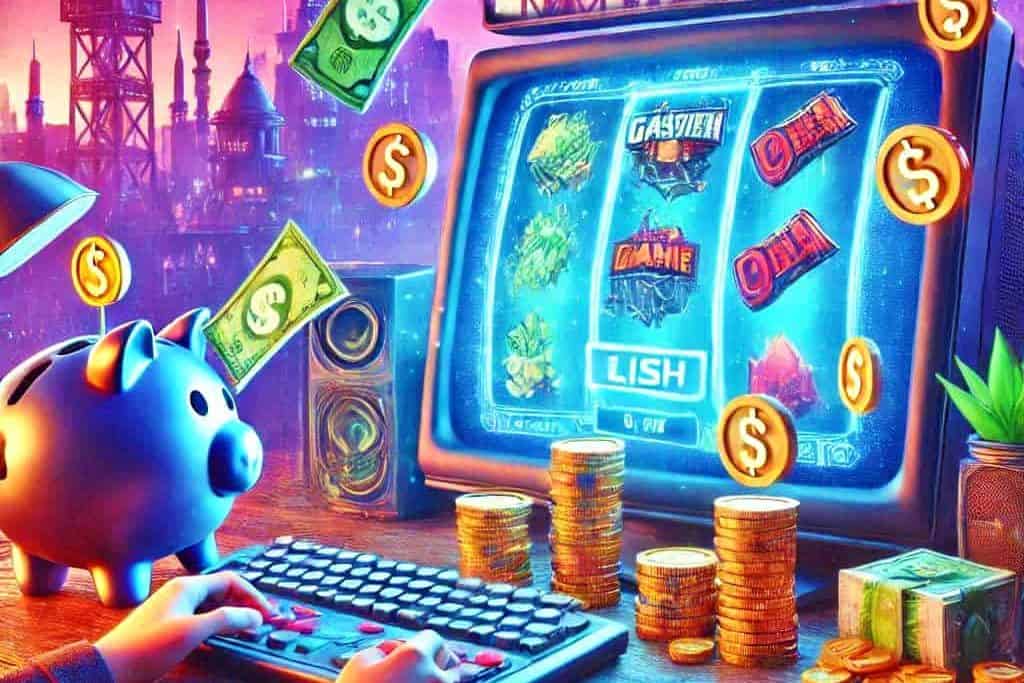 กราฟิกเล่นสล็อต